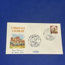 CASTLES OF ITALY NORMAL TOWER S. MAURO FORTE Envelope FIRST DAY UNC