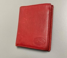 Longchamp vintage wallet red leather