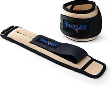 Yes4All Wrist & Ankle Weights Pair 2 x 1 lb, A. 2Lbs (1lb x 2) - Beige 