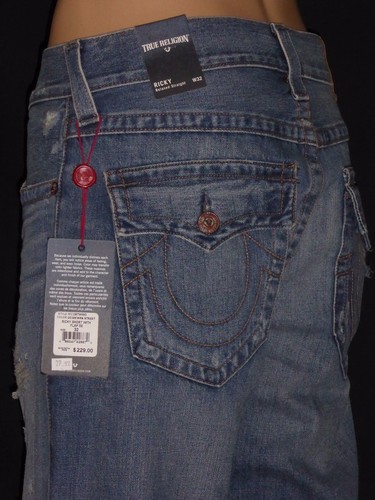 $229 Ricky Worn Street True Religion Men Shorts Cut Off size 29 30 MC087WW0 - Picture 5 of 12