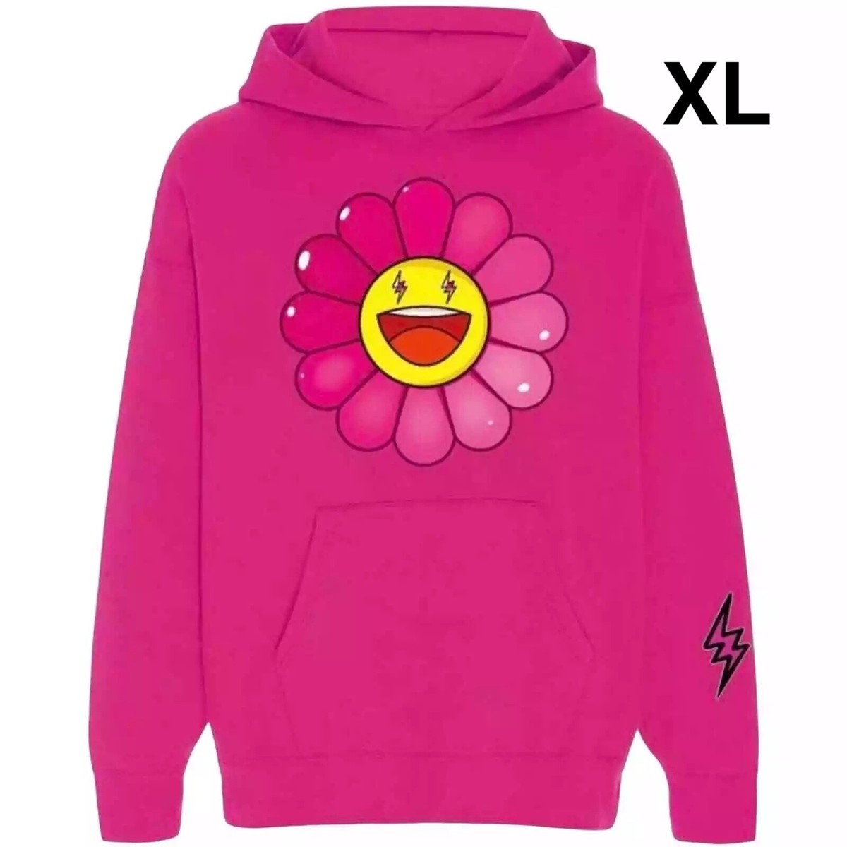 J Balvin x Takashi Murakami Blanco Flower Hoodie Pink size XL  