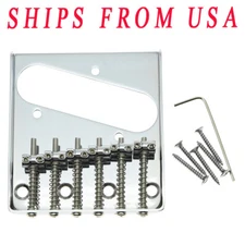 KAISH Vintage Tele Ashtray Style Electric Guitar Bridge 6 Saddles For Telecaster