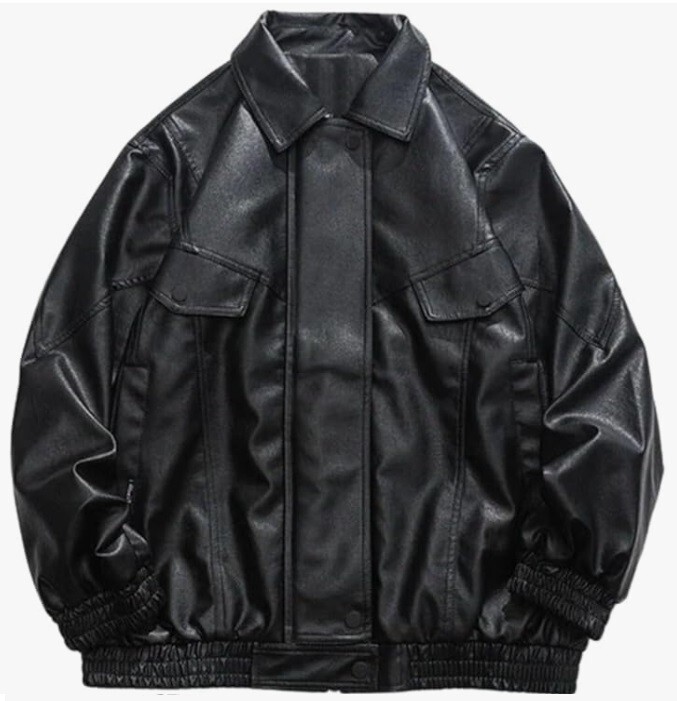 Aelfric Eden Womens Oversized Leather Jackets Mens Faux Leather