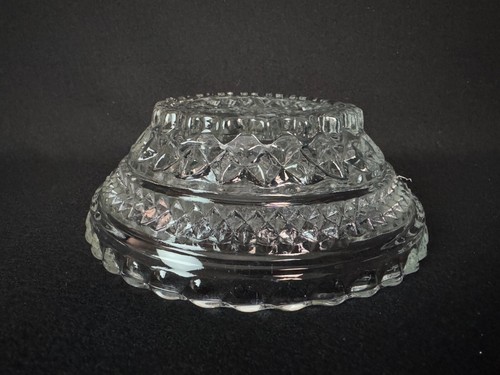 Anchor Hocking Wexford Cereal Bowl Vintage Clear Glass Diamond 5 1/2" Set of 6 - Picture 10 of 11
