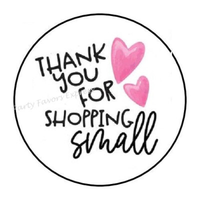 thank you for shopping stickers