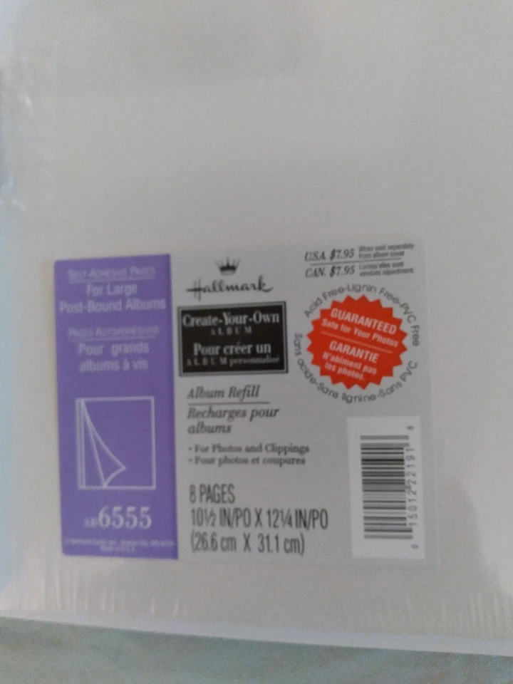 ÁLBUM DE FOTOS DE BODA AUTOADHESIVO SELLO "CAMPANAS BLANCAS" 10 1/2"X12 1/4" Foto 2 de 4