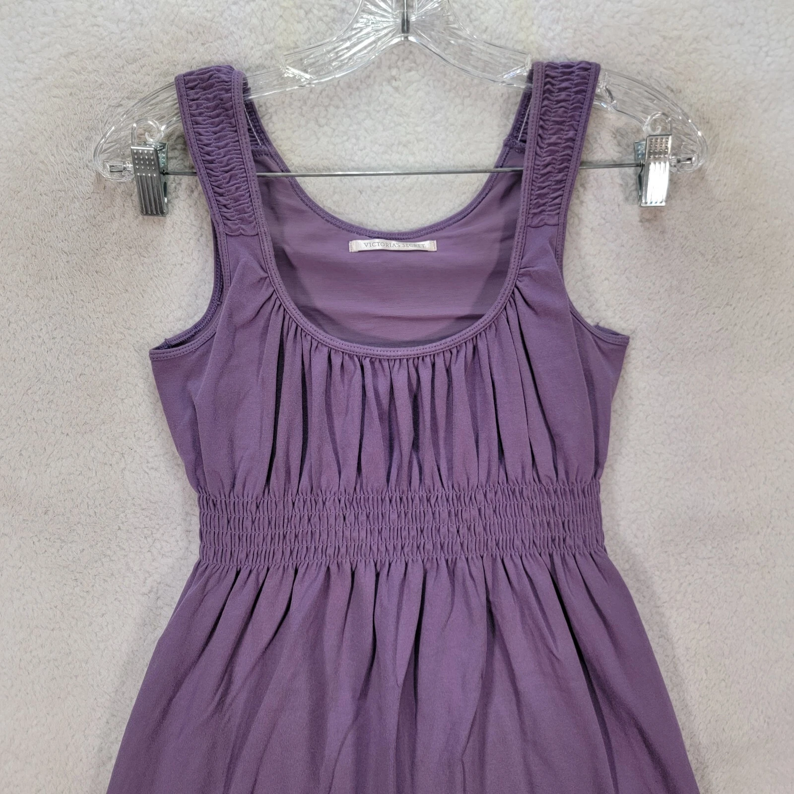 UNDERCOVER Abito donna Victorias Secret viola vita fumè elasticizzato casual linea A taglia S