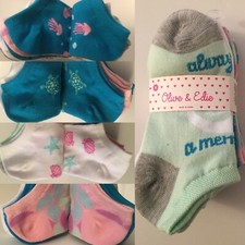 NWT 6-pairs Kids Adults Mermaid Turtle Shell Socks