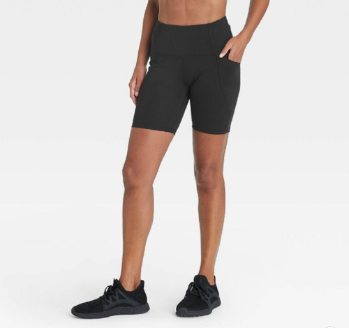 Sculpted Linear High-Rise Bike Shorts 
