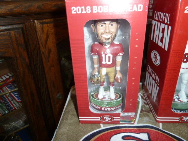 49ERS GAMEDAY GAME DAY 2018 2019 3 CABEZAS BOBBLE GAROPPOLO KITTLE AND STALEY Foto 2 de 4