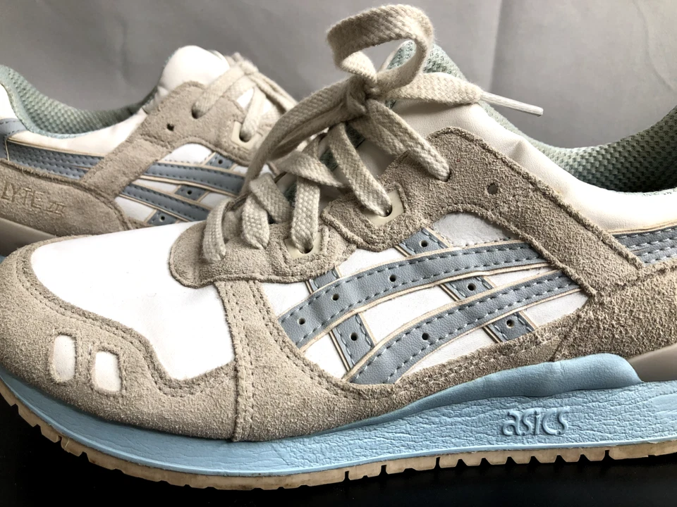 ASICS GEL LYTE III WHITE LIGHT GREY H6U9L Sneakers Women's Size 9 - Image 3 of 4