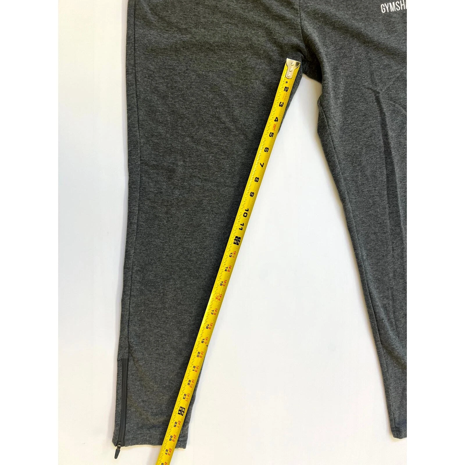 gymshark ankle zip mid rise tapered activewear sweatpants