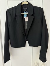 Rachel Zoe Cropped Black Blazer