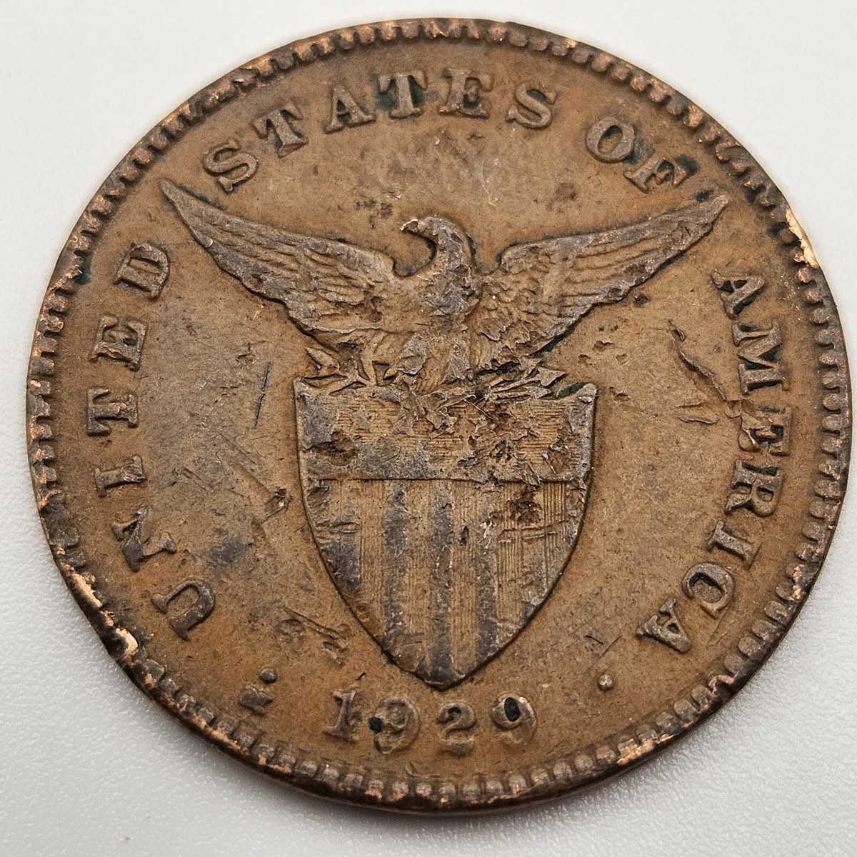 (稀少な状態)アメリカ合衆国統治下　フィリピン　20センタボ銀貨　1929 M 1929 Year U.S. Philippine Coins (1898-1946) for sale | eBay