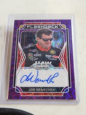 JOE NEMECHEK 2022 PRIZM RACING FLASHBACK PURPLE VELOCITY PRIZM AUTO # 34/75