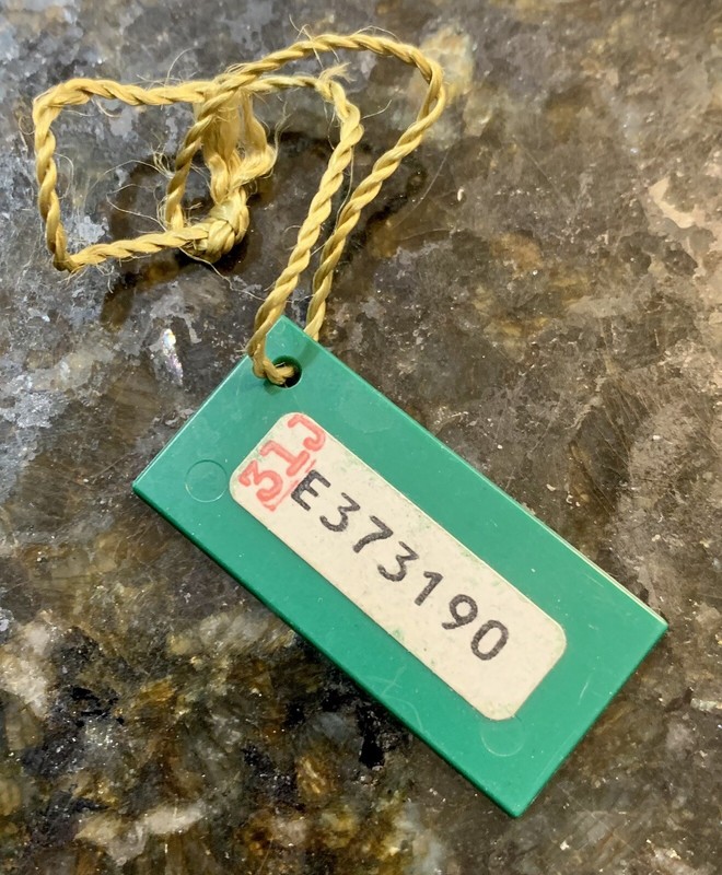 🔥 Vintage ROLEX Oyster Swimpruf  Green Hang - Swing Tag with Serial Number