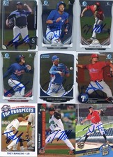 JACOB FARIA SIGNED 2015 MWL MIDWEST LEAGUE ALL STAR GAME SET CARD AUTO 
