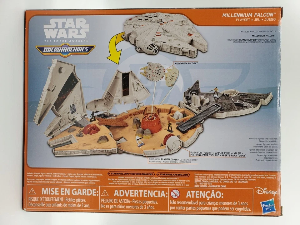 Millennium Falcon Star Wars The Force Awakens Micro Machines Playset - Image 2 of 3