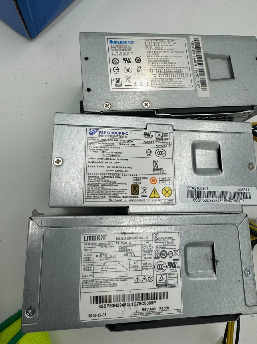 Bloc D'alimentation Huntkey 180W Pour Lenovo ThinkCentre M70t - FRU 00PC790 - Occasion Très Bon état