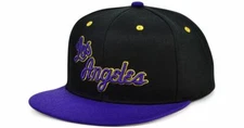 Los Angeles Lakers Mitchell & Ness Men's HWC Black Purple Reload Snapback Hat