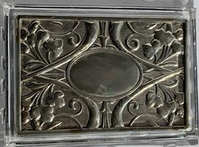 Vintage Rare Hazorfim Crystal & Silver Sterling 925 Plaque Inlay Bottom Tray