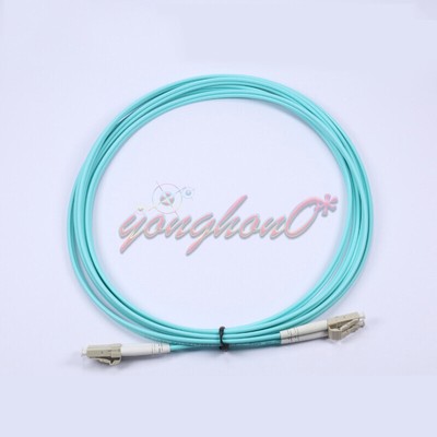 LC-LC UPC 10GB Multi-Mode OM3 Fiber Cable Duplex Fiber Optical Patch Cord 50m #W