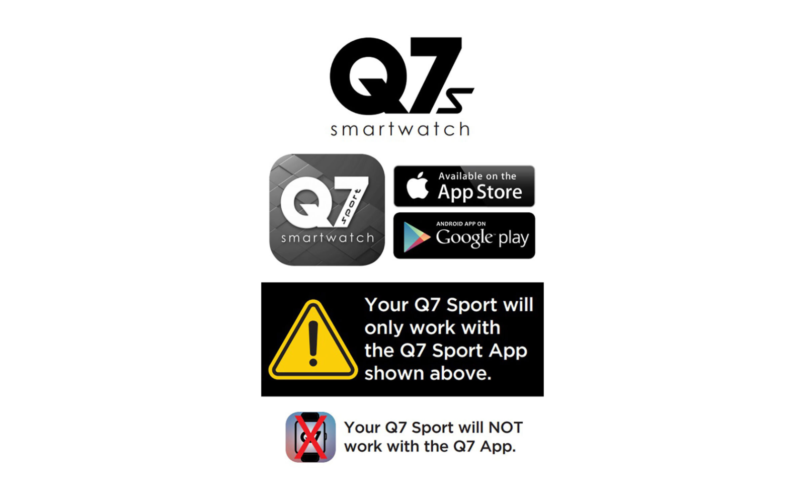 q7 sport smartwatch app