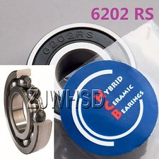 6202 2RS Si3N4 Hybrid Ceramic Ball Bearing Rubber Sealed 15 x 35 x 11 mm Hub