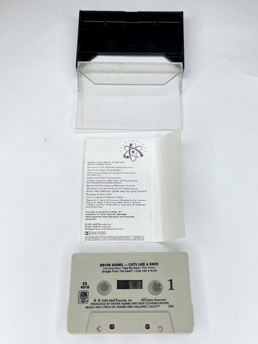 Bryan Adams Cuts Like A Knife 1983 Vintage Original Cassette Tape A&M CS 4919 - Picture 3 of 3