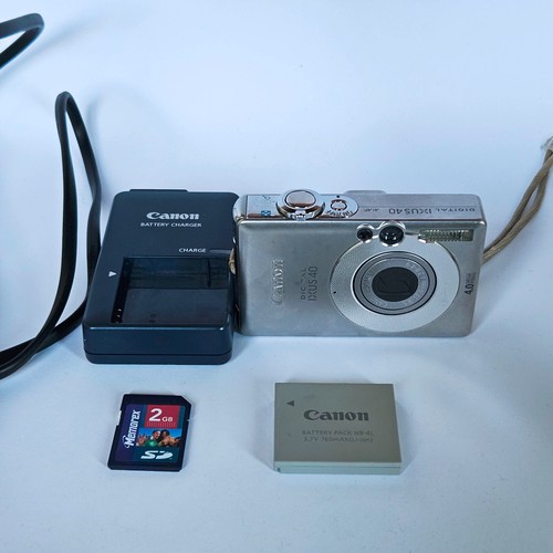 Canon Digital IXUS 40 4.0MP Compact Digital Camera Silver Tested - Picture 7 of 10
