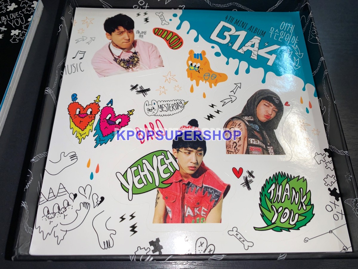 B1A4 4th Mini Album What's Going On CD Photobook Baro Stickers