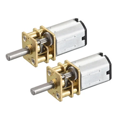 Micro Vitesse Réduction Engrenage Moteur DC 12V 2500RPM pour Voiture Paquet de 2 - Photo 1/4