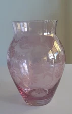 Vintage Amethyst Crystal Vase
