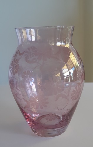Vintage Amethyst Crystal Vase