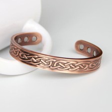 Wide Mesh Magnetic Bracelet Bangle 6 magnets Men Women Balance Energy Power Joy