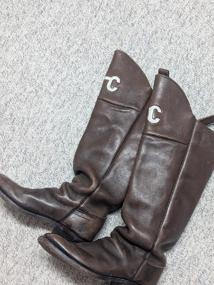 23» винтажный США BUFFALO RUNNER ручной работы ботинки 14 колена ковбойский вестерн - Изображение 3 из 4