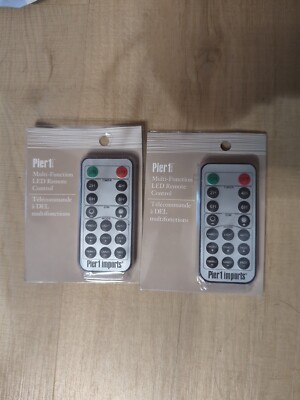 2 Pier 1 Imports Multi-Function LED Remote Control for LED Glimmer String candle
