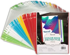 Color Edge Sheet Protectors 8.5 x 11 Inch, Page Protectors for 3 Ring Binder,...