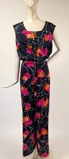 DEADSTOCK FLORAL PRINT VINTAGE 1970 S WIDE LEG PANTSUIT SET