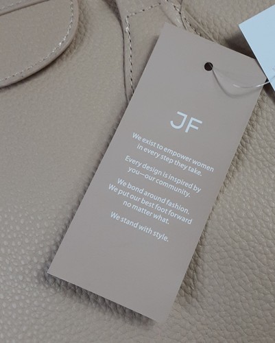 New, JUSTFAB Beige 3 Piece Satchel, Crossbody & Pouch Bags Set - Picture 6 of 19