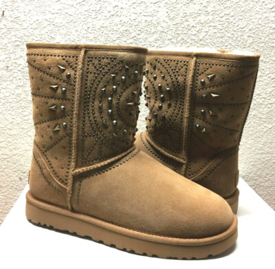 UGG CLASSIC SHORT FIORE CHESTNUT 