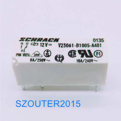 V23061 B1005 A401 SCHRACK Relay 12VDC 5 Pin Relay|Relés - Foto 10