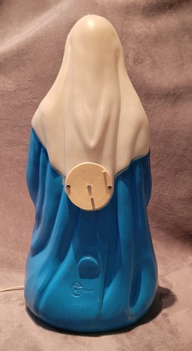 Mother Mary Vintage Empire Plastic Blow Mold Christmas Lighted Nativity Seasonal - Picture 3 of 18