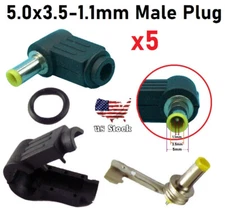 5 Pieces Right Angle 9*5* 3.5x 1.1mm DC Power Male Plug Soldering Connector