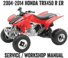 2004-2014 Honda TRX450R TRX450ER TRX450 Quad Workshop Service Manual PDF File