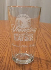 VINTAGE  YUENGLING TRADITIONAL LAGER  W/  PERDOMO CIGARS  6"  GLASS TUMBLER