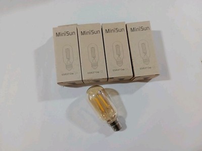 4x B22 4W Filament LED Glühbirne Mini Sonne Deko Vintage Glühbirne Lampe