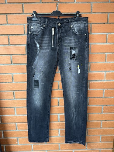 Dsquared2 Distressed black jeans men 54 eu