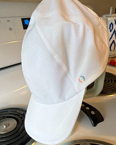 lululemon White Mesh Baseball Cap Adjustable Breathable Lightweight OS