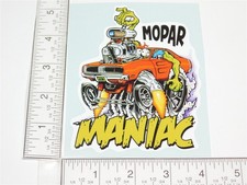 5 Mopar Maniac Dodge Charger Cartoon Logo Sticker A-113